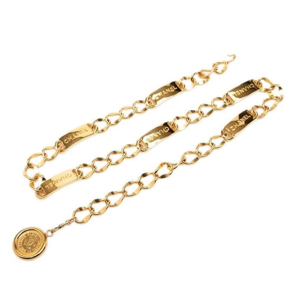 Chanel CC Logo 31 Rue Cambon Paris Chain Belt Gold Plated